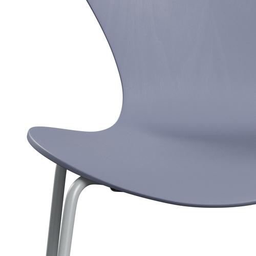 Židle Fritz Hansen 3107 Unuppolstered, Silver Grey/Dared Ash Lavender Blue