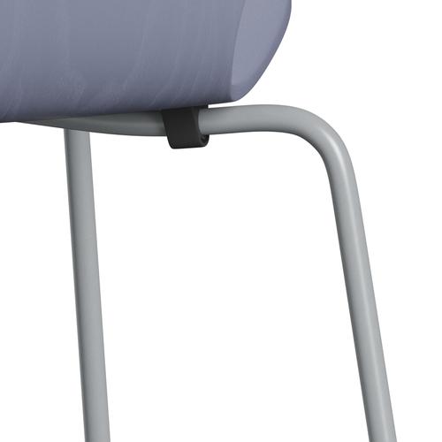 Židle Fritz Hansen 3107 Unuppolstered, Silver Grey/Dared Ash Lavender Blue