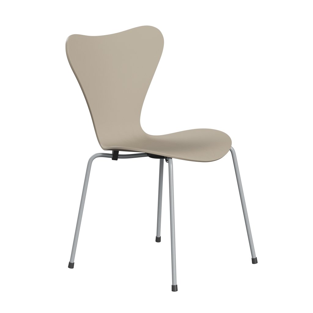 Židle Fritz Hansen 3107 Unuppolstered, Silver Grey/Dared Ash Light Beige