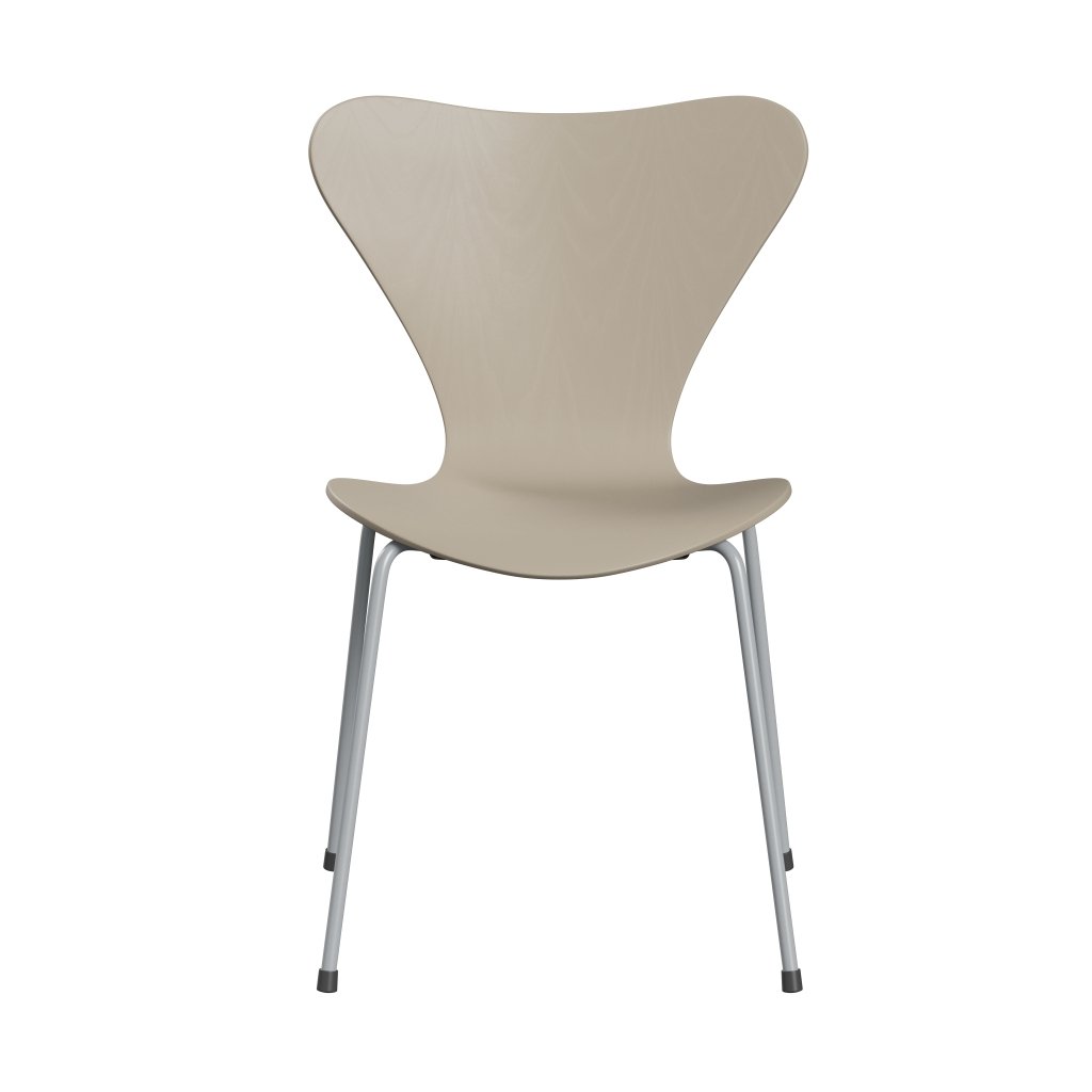 Židle Fritz Hansen 3107 Unuppolstered, Silver Grey/Dared Ash Light Beige