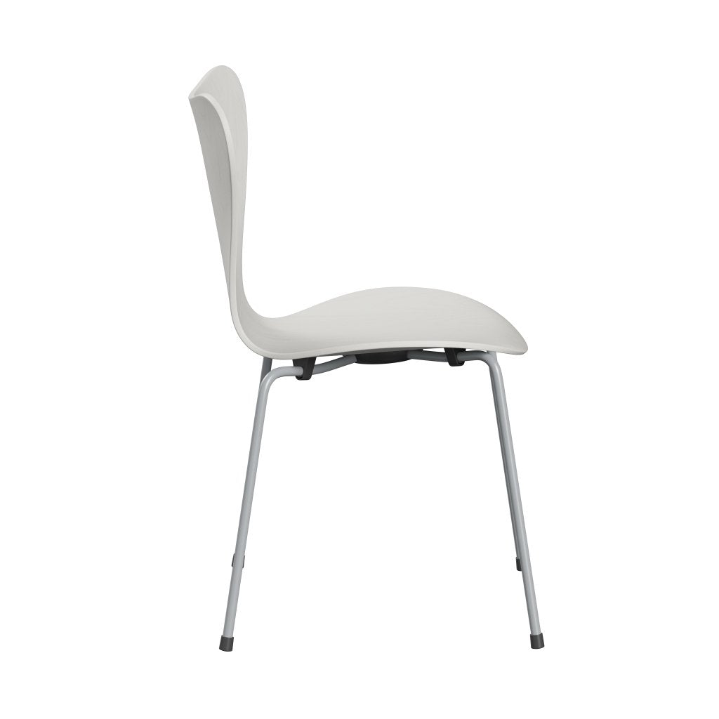 Židle Fritz Hansen 3107 Unhopstered, Silver Grey/Colored Ash White