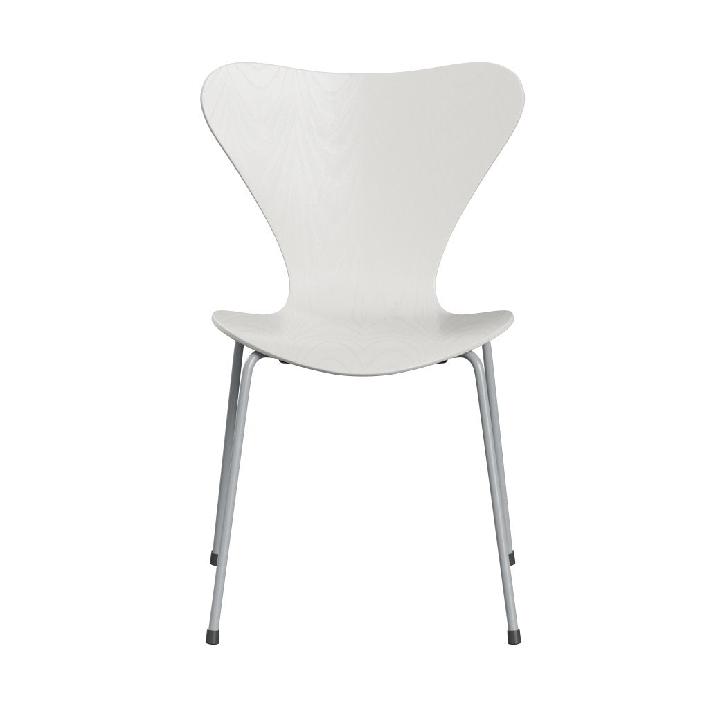 Židle Fritz Hansen 3107 Unhopstered, Silver Grey/Colored Ash White