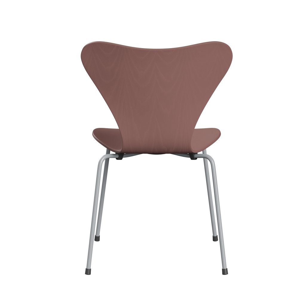 Židle Fritz Hansen 3107 Unholstered, Silver Grey/Colored Ash Wild Rose