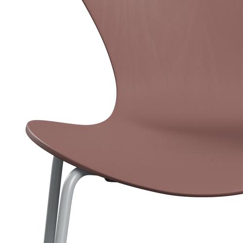 Židle Fritz Hansen 3107 Unholstered, Silver Grey/Colored Ash Wild Rose