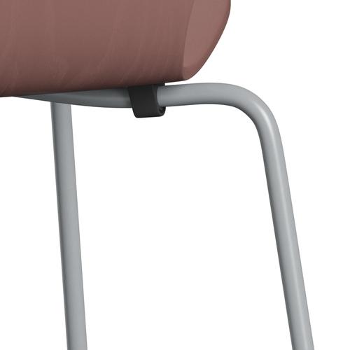 Židle Fritz Hansen 3107 Unholstered, Silver Grey/Colored Ash Wild Rose