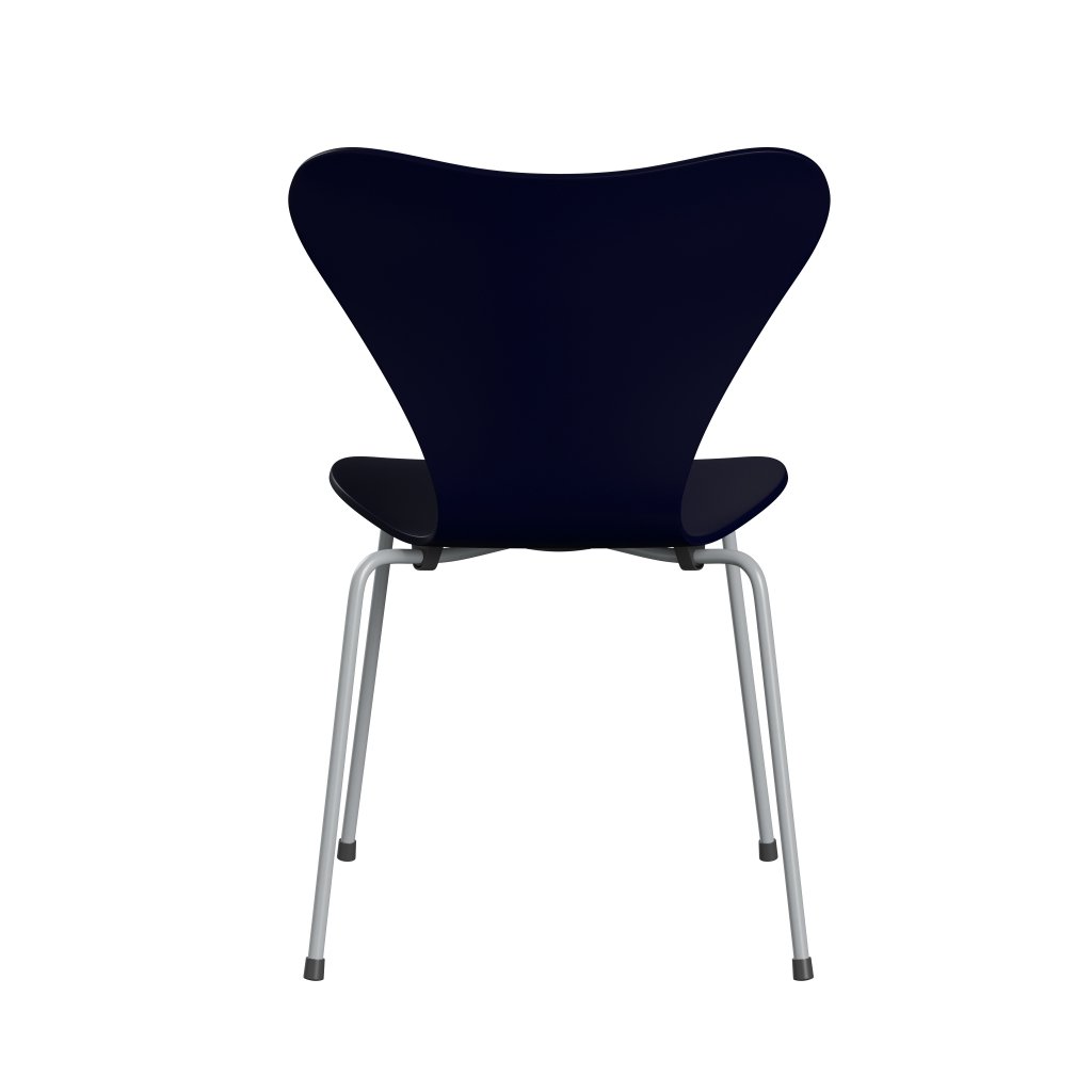 Fritz Hansen 3107 Židle Unuppolstered, Silver Grey/Lacquered Midnight Blue