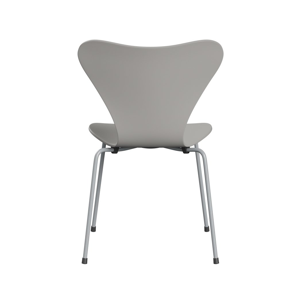 Fritz Hansen 3107 židle Unuppolstered, Silver Grey/Lacquered devět šedých