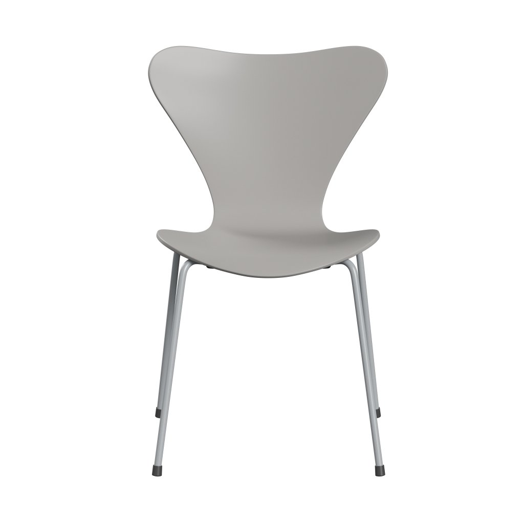 Fritz Hansen 3107 židle Unuppolstered, Silver Grey/Lacquered devět šedých