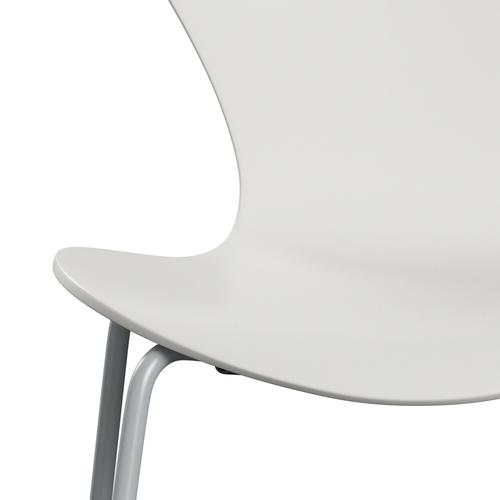 Židle Fritz Hansen 3107 Unuppolstered, Silver Grey/Lacquered White