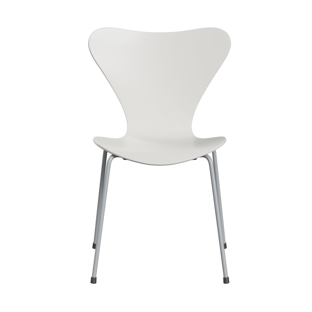 Židle Fritz Hansen 3107 Unuppolstered, Silver Grey/Lacquered White