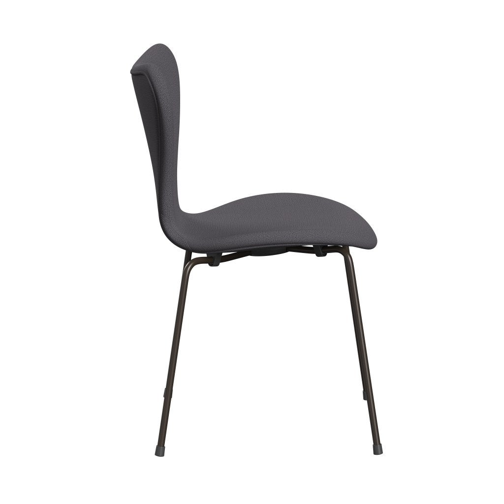 Fritz Hansen 3107 Chair Full Upholstery, Brown Bronze/Capture Dark Grey