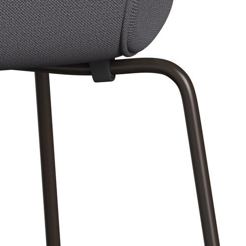 Fritz Hansen 3107 Chair Full Upholstery, Brown Bronze/Capture Dark Grey