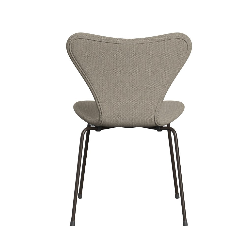 Fritz Hansen 3107 Chair Full Upholstery, Brown Bronze/Capture Grey Sand