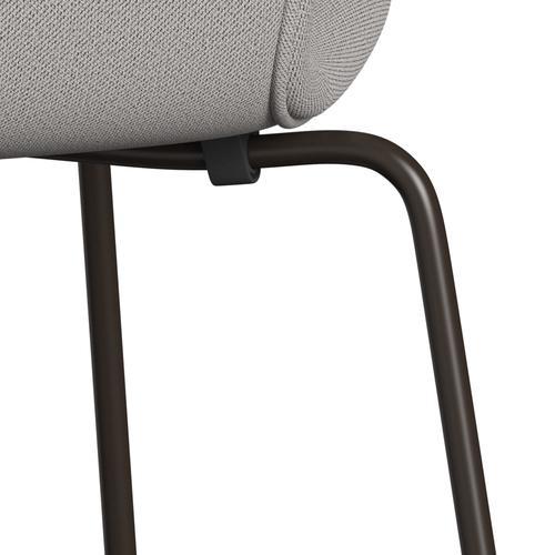 Fritz Hansen 3107 Chair Full Upholstery, Brown Bronze/Capture Grey