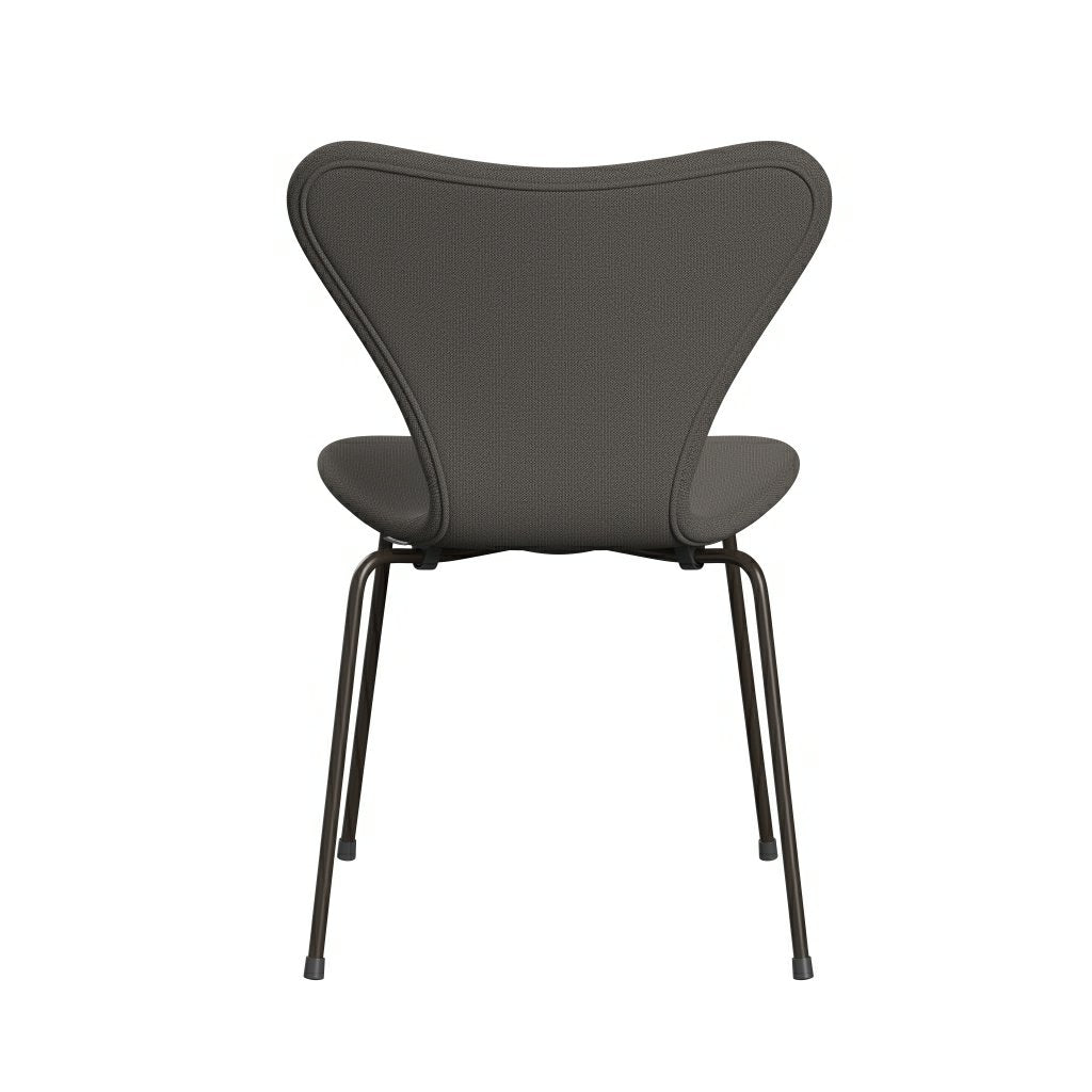 Fritz Hansen 3107 Chair Full Upholstery, Brown Bronze/Capture Warm Dark Grey