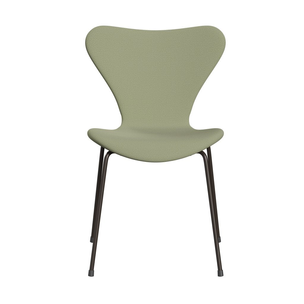 Fritz Hansen 3107 židle plné čalounění, Brown Bronz/Capture Soft Green