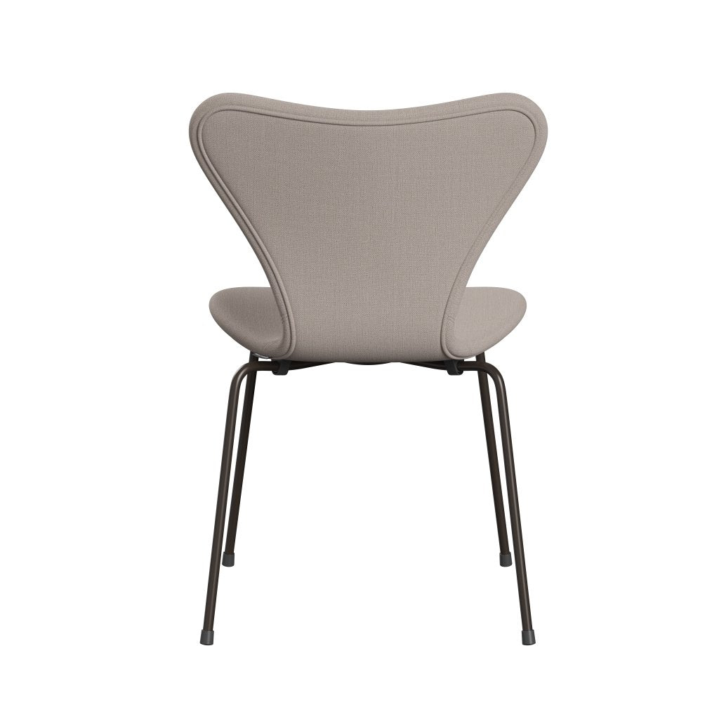 Fritz Hansen 3107 Židle plné čalounění, Brown Bronze/Christianshavn Light Beige