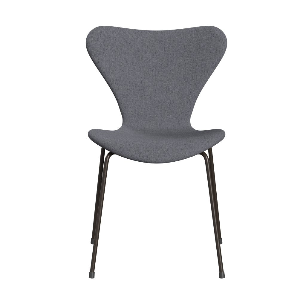 Fritz Hansen 3107 Chair Full Upholstery, Brown Bronze/Christianshavn Light Grey