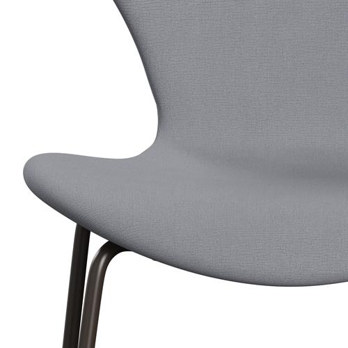 Fritz Hansen 3107 Chair Full Upholstery, Brown Bronze/Christianshavn Light Grey Uni