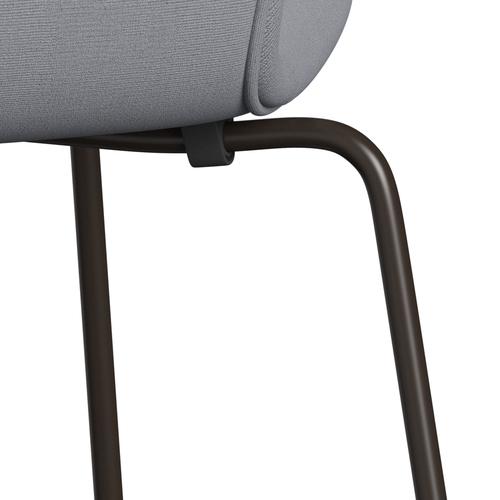 Fritz Hansen 3107 židle plné čalounění, hnědý bronz/Christianshavn Light Grey Uni