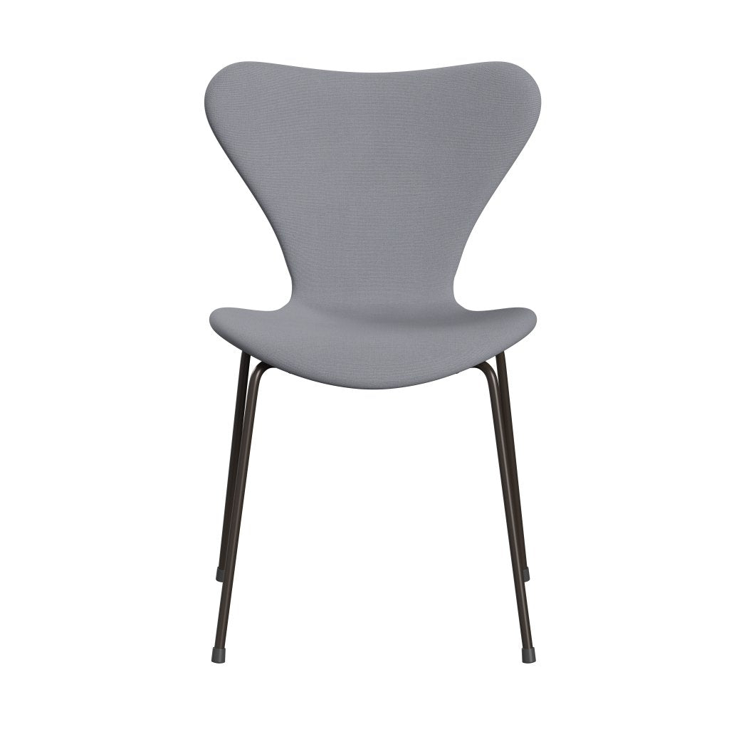 Fritz Hansen 3107 židle plné čalounění, hnědý bronz/Christianshavn Light Grey Uni