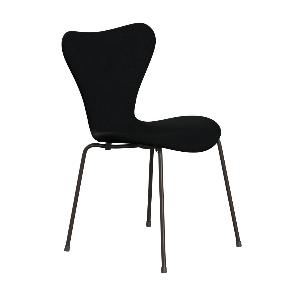 Fritz Hansen 3107 Židle plné čalounění, Brown Bronze/Christianshavn Black Uni