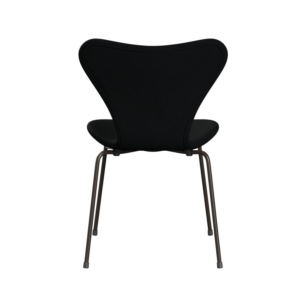 Fritz Hansen 3107 Židle plné čalounění, Brown Bronze/Christianshavn Black Uni