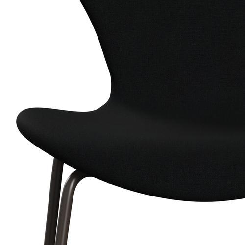 Fritz Hansen 3107 Židle plné čalounění, Brown Bronze/Christianshavn Black Uni