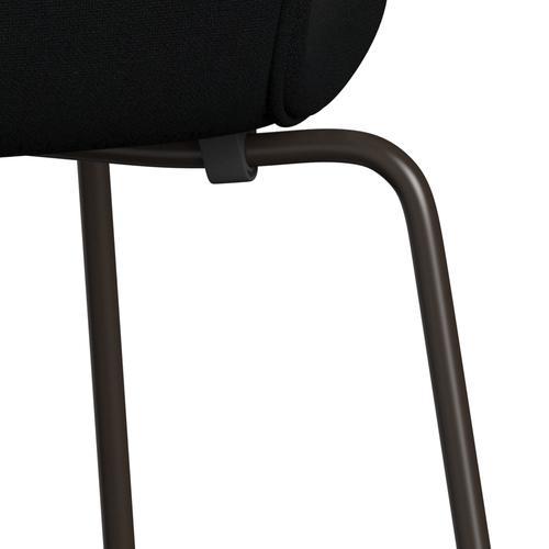 Fritz Hansen 3107 Židle plné čalounění, Brown Bronze/Christianshavn Black Uni