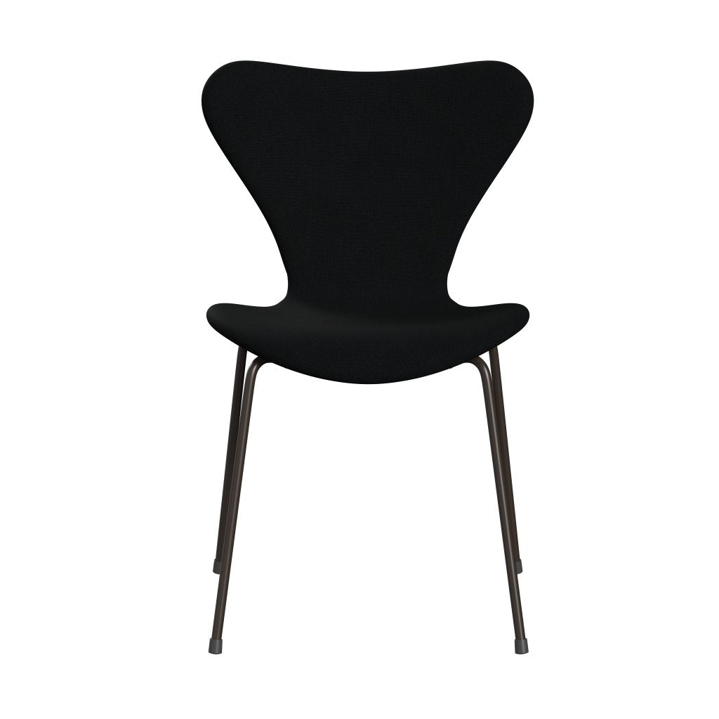 Fritz Hansen 3107 Židle plné čalounění, Brown Bronze/Christianshavn Black Uni