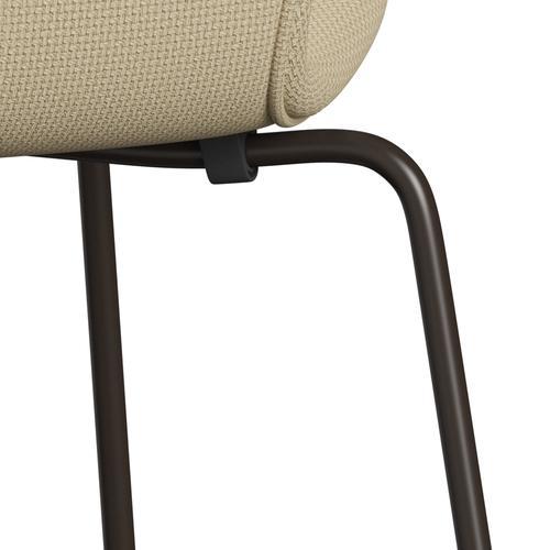 Fritz Hansen 3107 Židle plné čalounění, Brown Bronz/Diablo Ivory