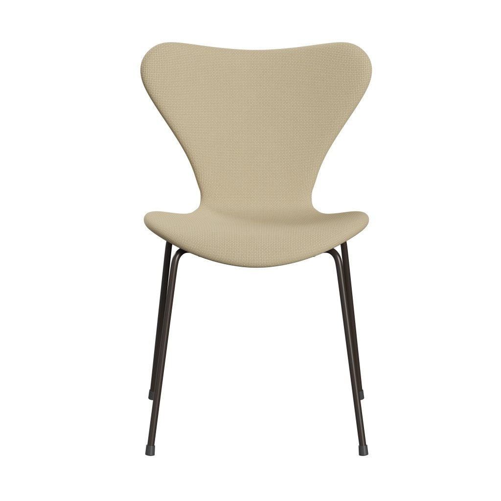 Fritz Hansen 3107 Chair Full Upholstery, Brown Bronze/Diablo Ivory