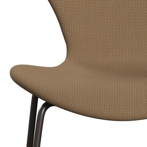 Fritz Hansen 3107 Chair Full Upholstery, Brown Bronze/Diablo Gold Sand