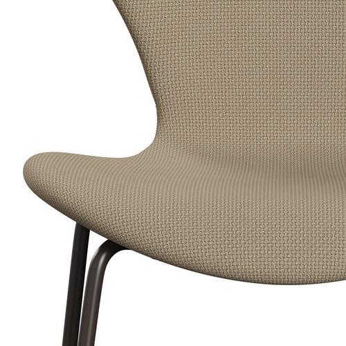 Fritz Hansen 3107 Židle plné čalounění, Brown Bronz/Diablo Hessian