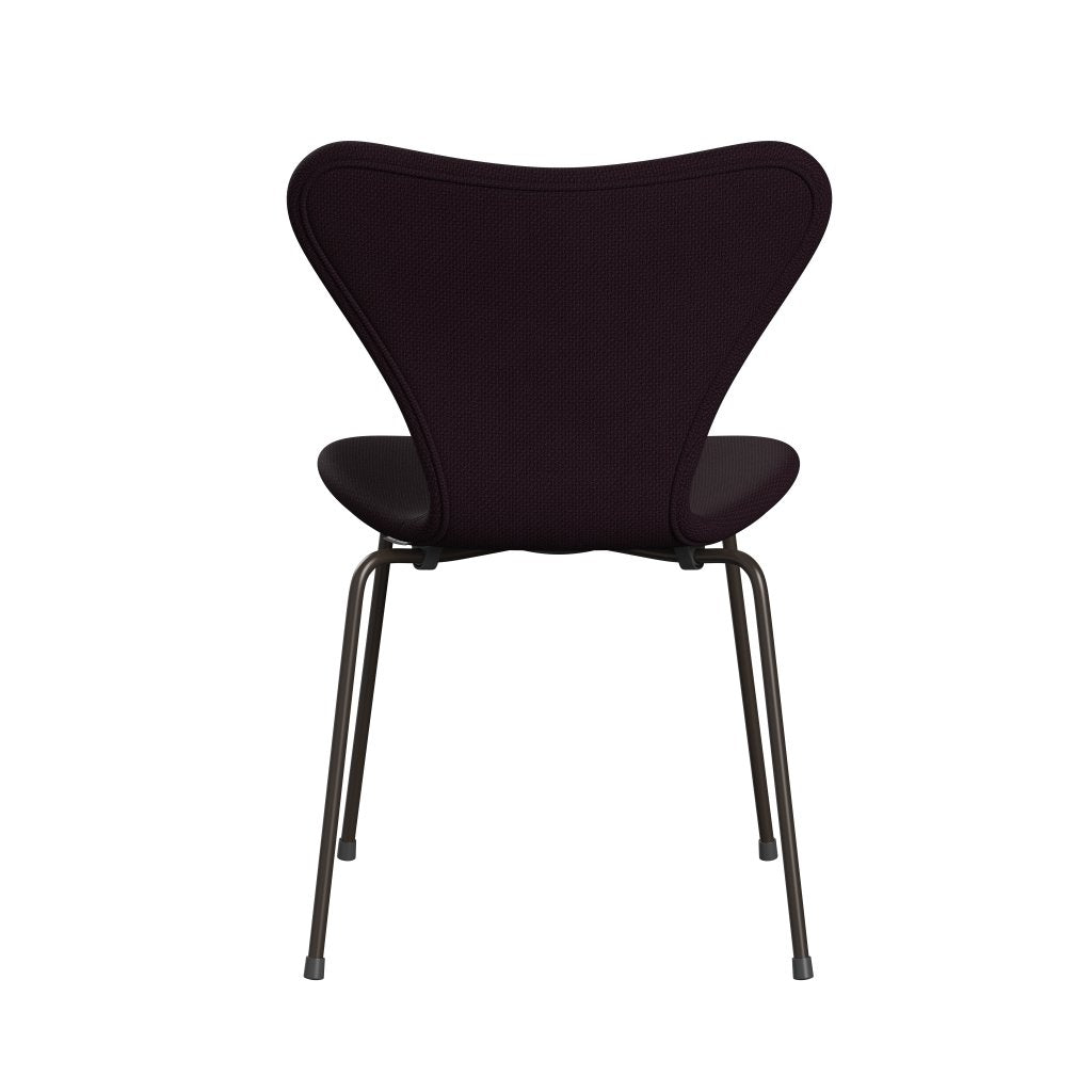 Fritz Hansen 3107 Židle plné čalounění, Brown Bronz/Diablo Plum