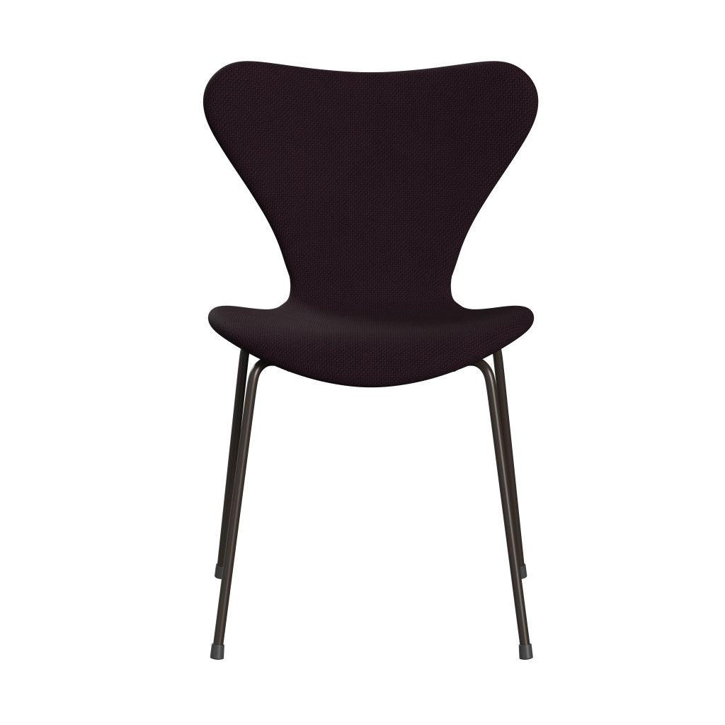 Fritz Hansen 3107 Židle plné čalounění, Brown Bronz/Diablo Plum