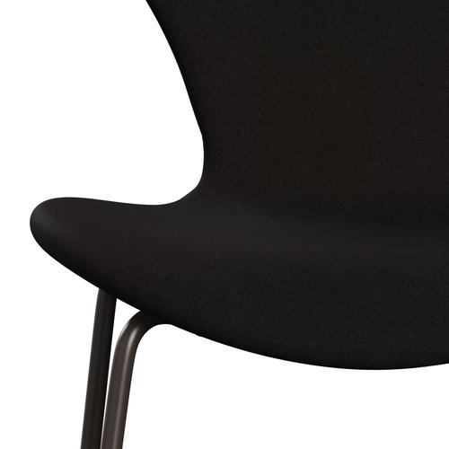 Fritz Hansen 3107 Chair Full Upholstery, Brown Bronze/Divina Dark Brown (Div384)