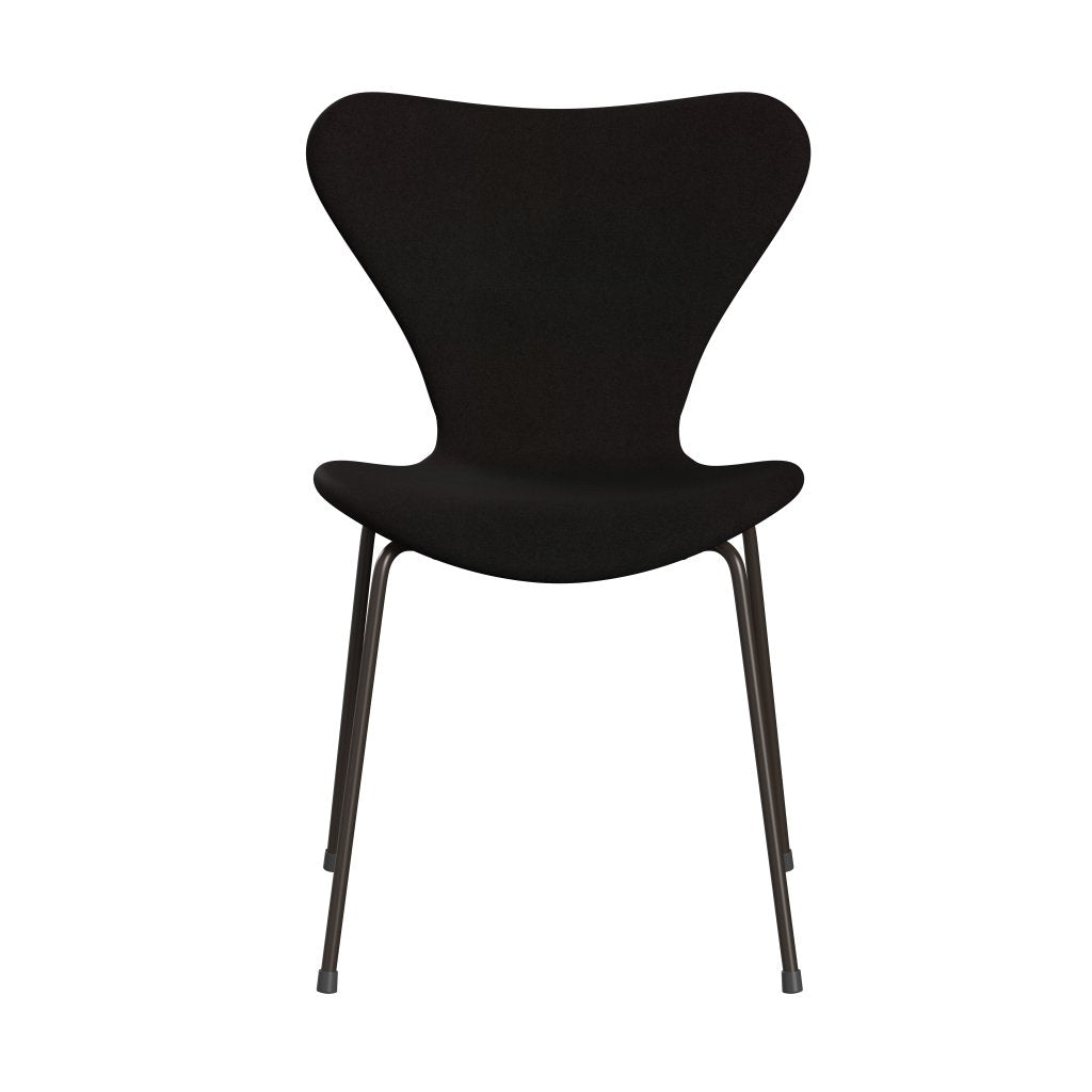 Fritz Hansen 3107 Chair Full Upholstery, Brown Bronze/Divina Dark Brown (Div384)