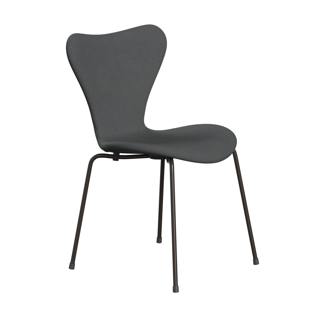 Fritz Hansen 3107 Chair Full Upholstery, Brown Bronze/Divina Dark Grey