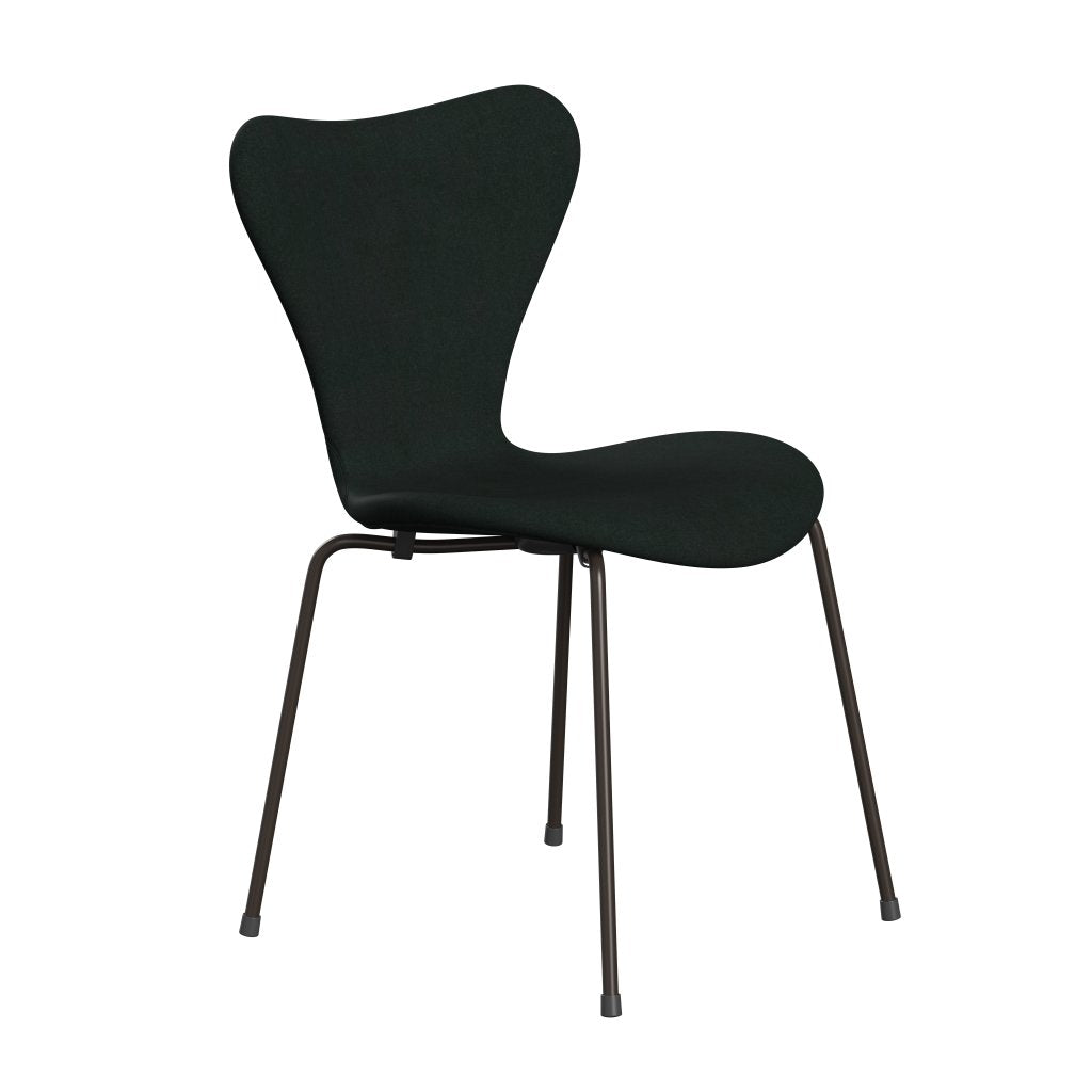 Fritz Hansen 3107 Chair Full Upholstery, Brown Bronze/Divina Charcoal