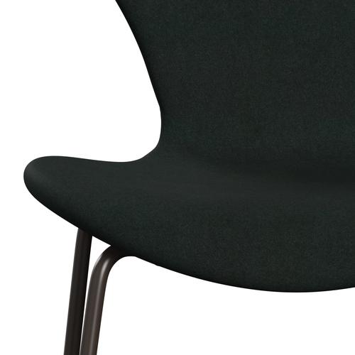 Fritz Hansen 3107 židle plné čalounění, Brown Bronze/Divina Charcoal