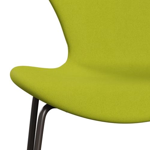 Fritz Hansen 3107 Židle plné čalounění, Brown Bronze/Divina Lime