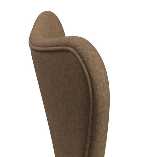 Fritz Hansen 3107 židle plné čalounění, Brown Bronze/Divina MD Café Latte