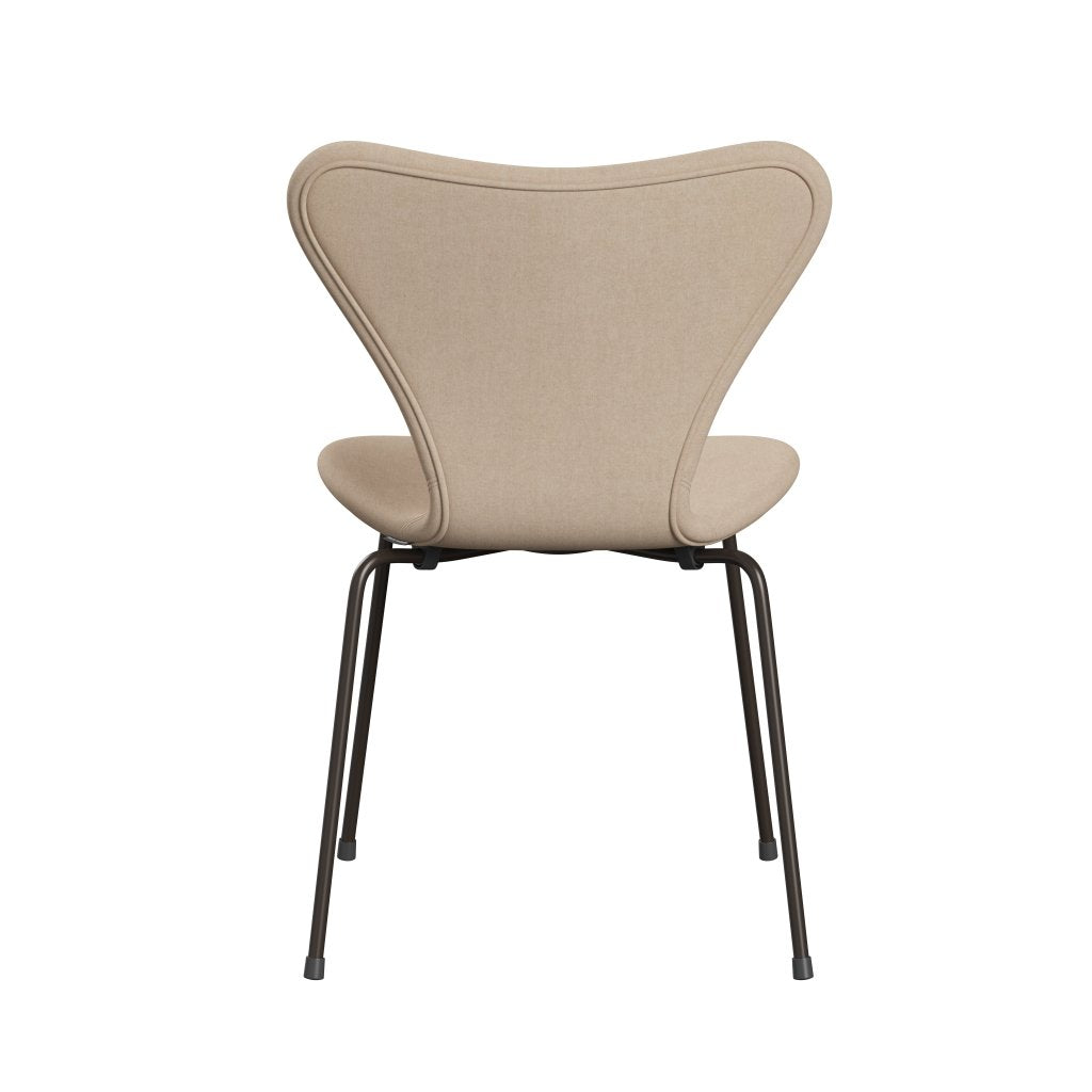 Fritz Hansen 3107 židle plné čalounění, hnědý bronz/divina md crème