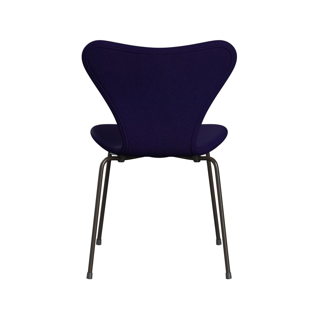 Fritz Hansen 3107 židle plné čalounění, Brown Bronze/Divina Violet Dark (Div692)