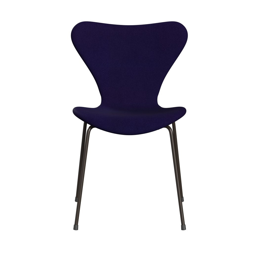 Fritz Hansen 3107 židle plné čalounění, Brown Bronze/Divina Violet Dark (Div692)