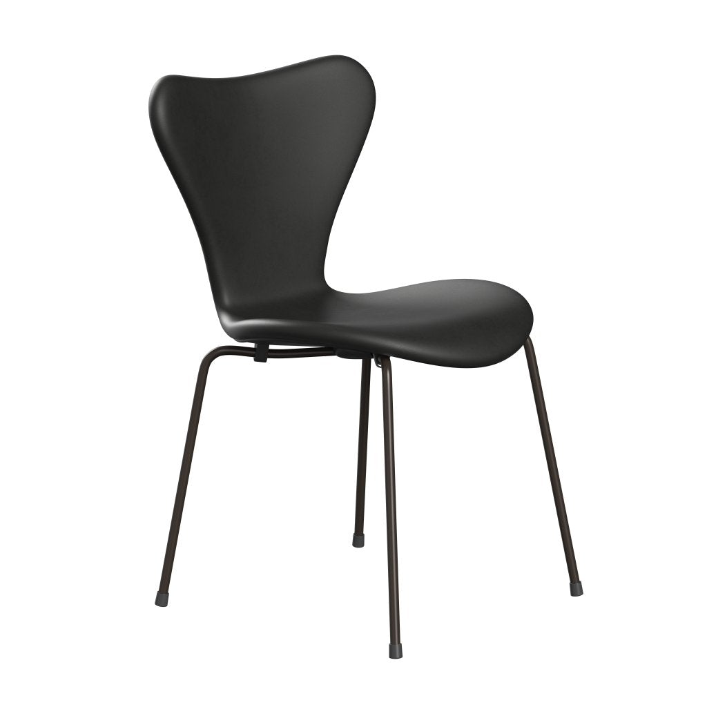 Fritz Hansen 3107 Chair Full Upholstery, Brown Bronze/Essential Black