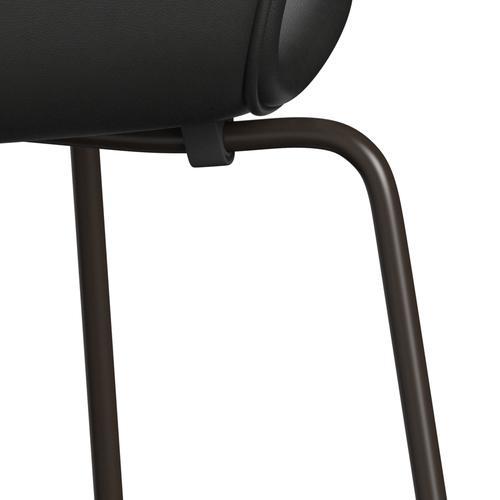 Fritz Hansen 3107 Chair Full Upholstery, Brown Bronze/Essential Black