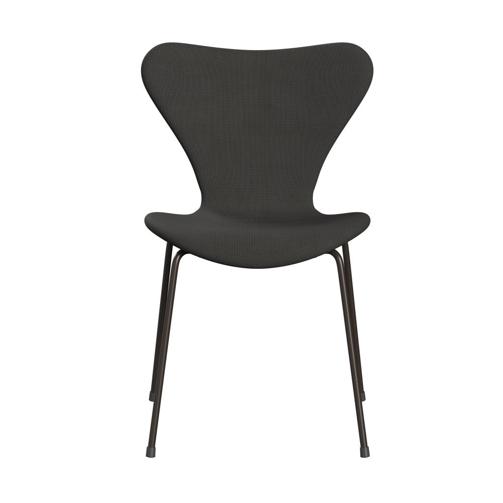 Fritz Hansen 3107 Židle plné čalounění, hnědý bronz/sláva Brown (F61060)