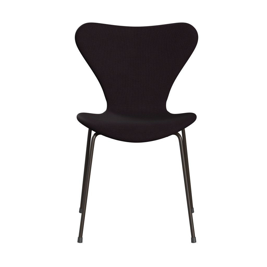 Fritz Hansen 3107 Židle plné čalounění, hnědý bronz/sláva Brown (F61108)